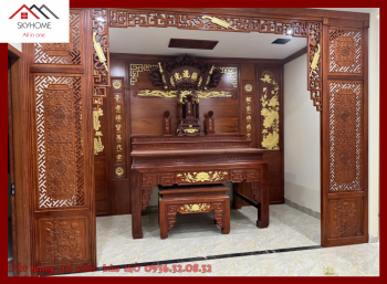 Bàn thờ tam cấp 2,77m